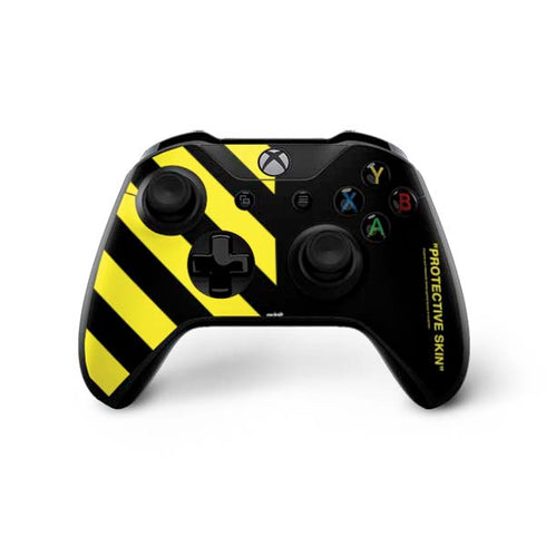 Black and Yellow Stripes Xbox One X Bundle Skin