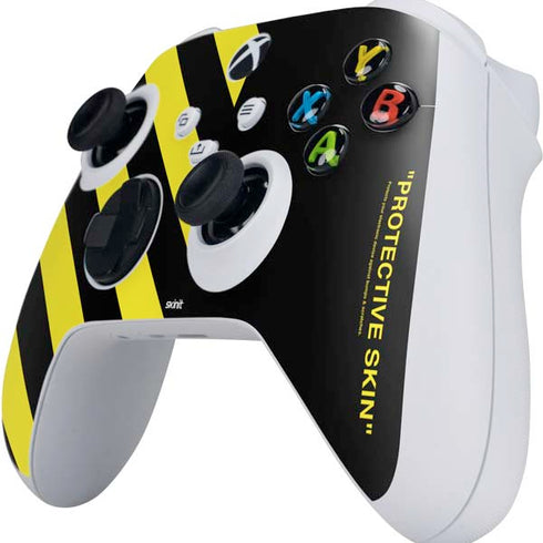 Black and Yellow Stripes Xbox Series S Controller Skin