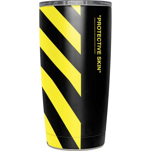 Black and Yellow Stripes Yeti 20oz Tumbler Skin