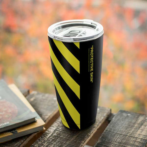 Black and Yellow Stripes Yeti 20oz Tumbler Skin