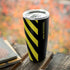 Black and Yellow Stripes Yeti 20oz Tumbler Skin
