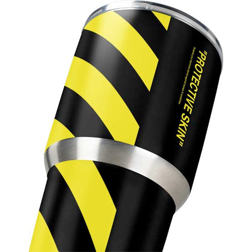 Black and Yellow Stripes Yeti 30oz Rambler Tumbler Skin