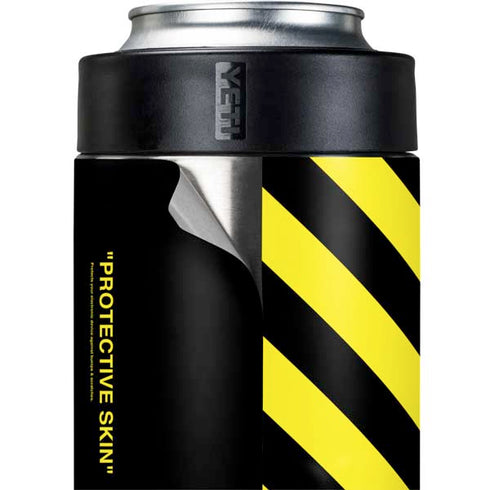 Black and Yellow Stripes Yeti Colster Can Insulator Skin