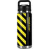 Black and Yellow Stripes YETI Rambler 26oz Bottle Skin