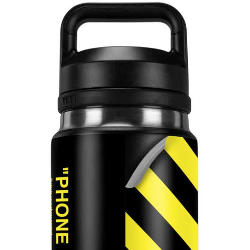 Black and Yellow Stripes YETI Rambler 26oz Bottle Skin