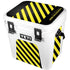 Black and Yellow Stripes YETI Roadie 24 Hard Cooler Skin