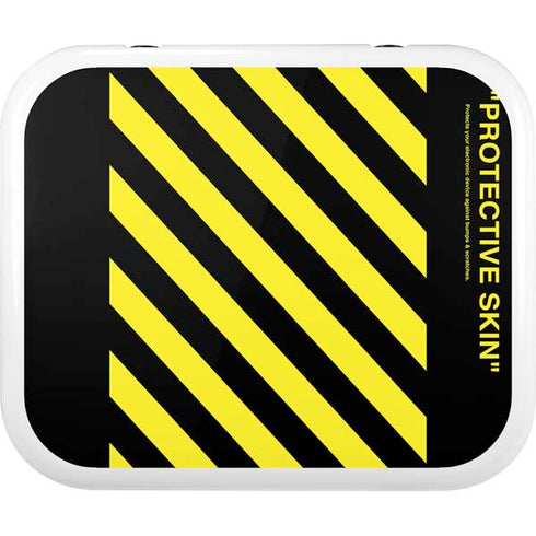 Black and Yellow Stripes YETI Roadie 24 Hard Cooler Skin