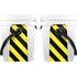 Black and Yellow Stripes YETI Roadie 24 Hard Cooler Skin