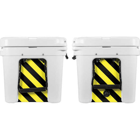Black and Yellow Stripes YETI Tundra 35 Hard Cooler Skin