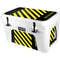 Black and Yellow Stripes YETI Tundra 45 Hard Cooler Skin