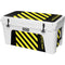 Black and Yellow Stripes YETI Tundra 75 Hard Cooler Skin