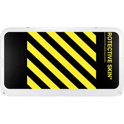 Black and Yellow Stripes YETI Tundra 75 Hard Cooler Skin