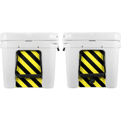 Black and Yellow Stripes YETI Tundra 75 Hard Cooler Skin