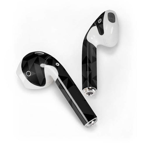 Black Geometric Apple AirPods 2 Skin