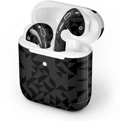Black Geometric Apple AirPods 2 Skin