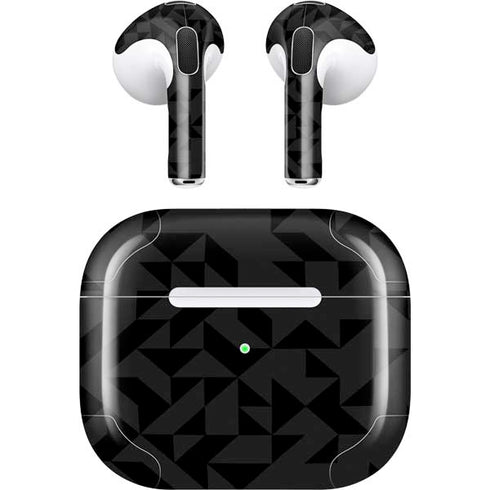 Black Geometric Apple AirPods (3rd Gen 2021) Skin