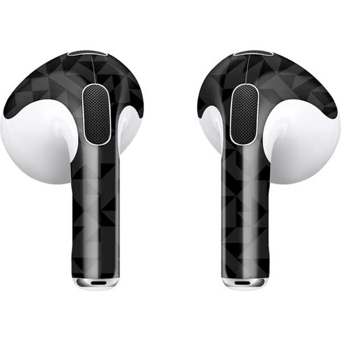 Black Geometric Apple AirPods (3rd Gen 2021) Skin