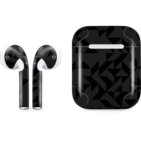Black Geometric Apple AirPods Skin