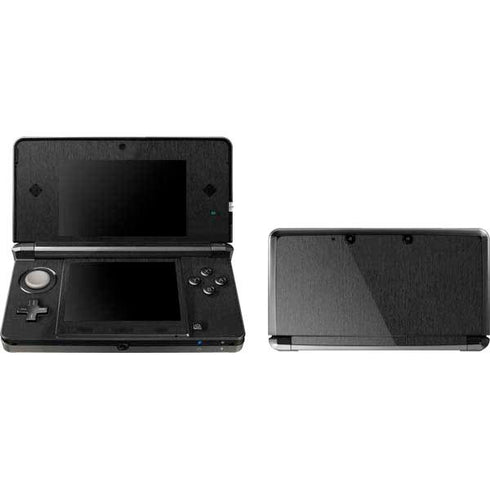 Specialty Vinyl Black Brushed Steel Texture 3DS (2011) Skin