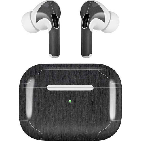 Specialty Vinyl Black Brushed Steel Texture AirPods Pro 2nd Gen Skin