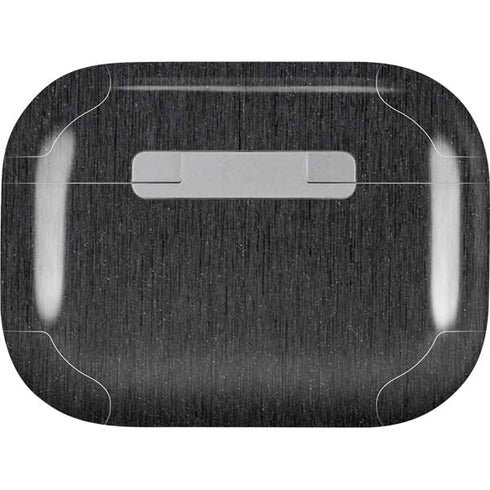 Specialty Vinyl Black Brushed Steel Texture AirPods Pro 2nd Gen Skin