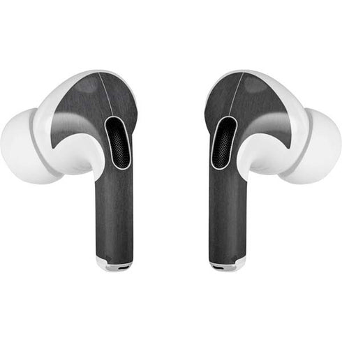 Specialty Vinyl Black Brushed Steel Texture AirPods Pro 2nd Gen Skin