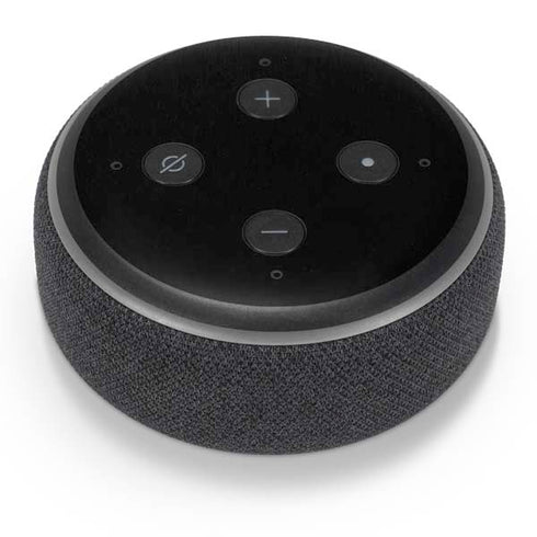 Specialty Vinyl Black Brushed Steel Texture Amazon Echo Dot Skin