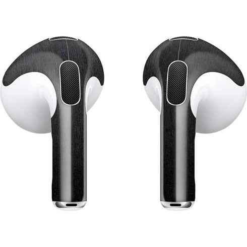 Specialty Vinyl Black Brushed Steel Texture Apple AirPods (3rd Gen 2021) Skin