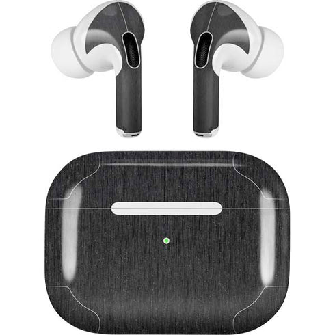 Black Brushed Steel Texture Apple AirPods Pro Skin