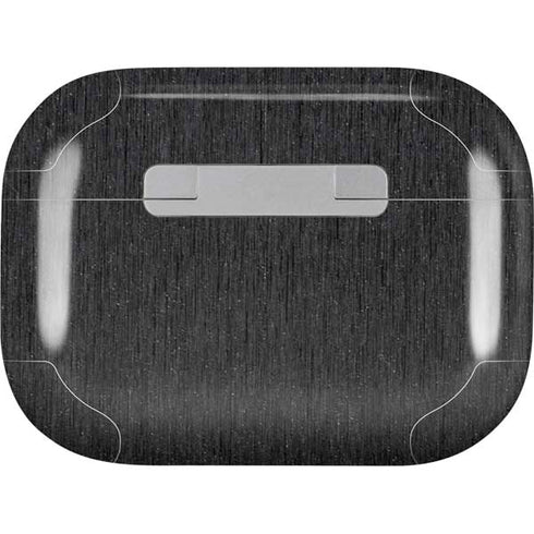Black Brushed Steel Texture Apple AirPods Pro Skin