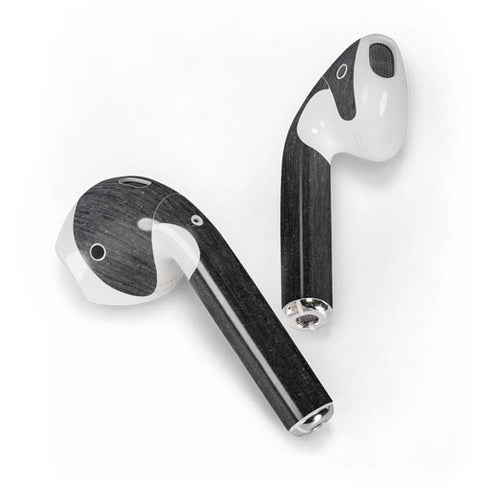 Specialty Vinyl Black Brushed Steel Texture Apple AirPods Skin