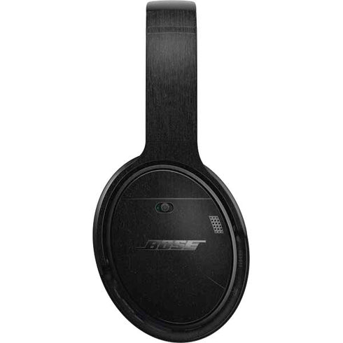 Specialty Vinyl Black Brushed Steel Texture Bose QuietComfort 35 Headphones Skin