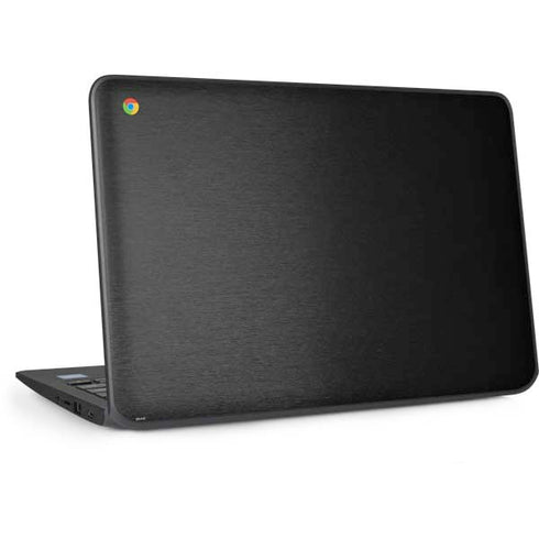 Black Brushed Steel Texture HP Chromebook Skin