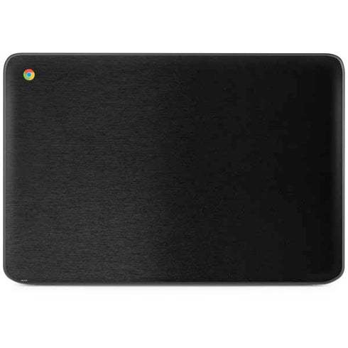 Black Brushed Steel Texture HP Chromebook Skin