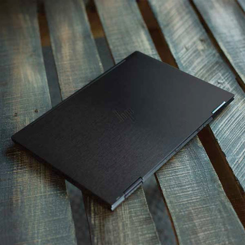 Specialty Vinyl Black Brushed Steel Texture HP Envy Skin