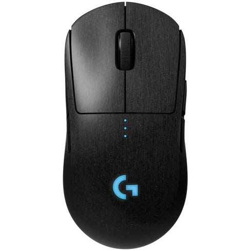 Specialty Vinyl Black Brushed Steel Texture G Pro Wireless Gaming Mouse Skin