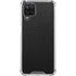Specialty Vinyl Black Brushed Steel Texture Galaxy A12 Clear Case