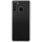 Specialty Vinyl Black Brushed Steel Texture Galaxy A21 Clear Case