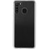 Specialty Vinyl Black Brushed Steel Texture Galaxy A21 Clear Case
