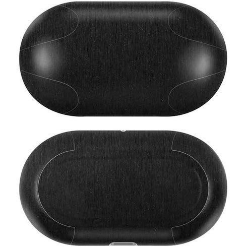 Specialty Vinyl Black Brushed Steel Texture Galaxy Buds Plus Skin