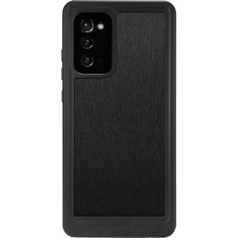 Specialty Vinyl Black Brushed Steel Texture Galaxy Note20 5G Waterproof Case