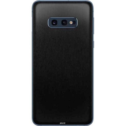 Specialty Vinyl Black Brushed Steel Texture Galaxy S10e Skin
