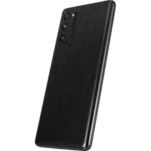 Specialty Vinyl Black Brushed Steel Texture Galaxy S20 Fan Edition Skin
