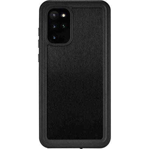 Specialty Vinyl Black Brushed Steel Texture Galaxy S20 Plus Waterproof Case