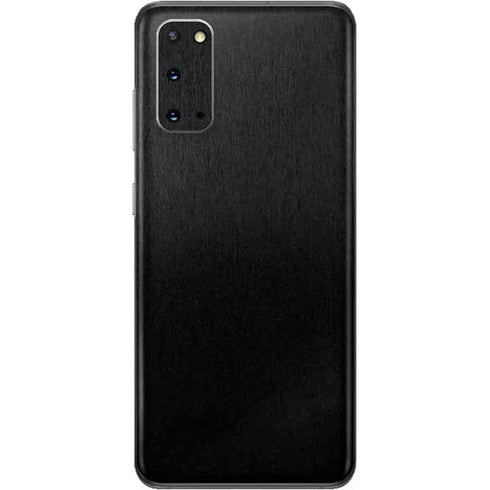 Specialty Vinyl Black Brushed Steel Texture Galaxy S20 Skin