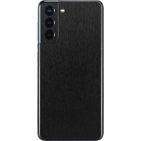 Specialty Vinyl Black Brushed Steel Texture Galaxy S21 5G Skin