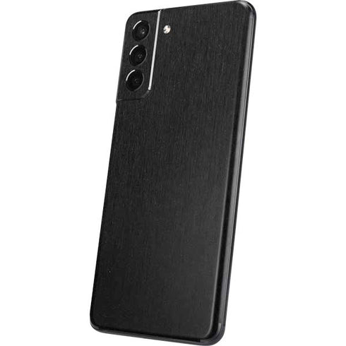 Specialty Vinyl Black Brushed Steel Texture Galaxy S21 Plus 5G Skin