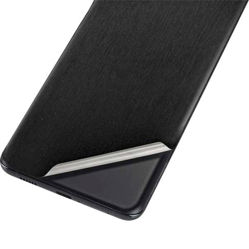 Specialty Vinyl Black Brushed Steel Texture Galaxy S21 Plus 5G Skin