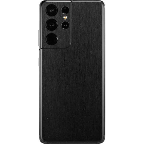 Specialty Vinyl Black Brushed Steel Texture Galaxy S21 Ultra 5G Skin