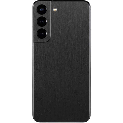 Specialty Vinyl Black Brushed Steel Texture Galaxy S22 Skin